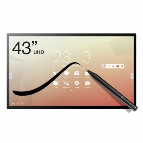 Tactile capacitive interactive screen Android SpeechiTouch UHD - 65’’ 